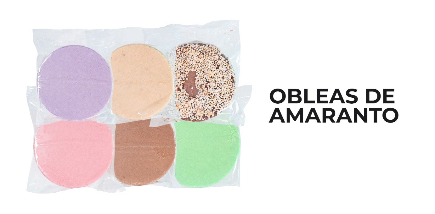 Caja de obleas de amaranto 100 piezas